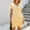 Yellow Casual Dresses for Women 2023, variant on Dyegold Sundresses for Women Casual Beach - Mini Bridal Shower Dresses for Guest V Neck Short Sleeve Button Ruched Wrap Bodycon Slim Fit Pencil Party ​​Sundress