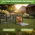 thumbnail image 4 of Chicken Tunnel, 23.6 inch Wide Heavy Duty Metal Chicken Coop, Predator Proof Modular Extension Chicken Run for Outside Poultry Coop as Hens, Rabbits, Ducks and Small Pets, 4 of 7