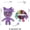 Purple Flip, variant on Cartoon Monster Stuffed Plush Toy, Soft Cuddly Horror Character Doll for Kids