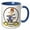 Blue/White, variant on 3drose, Funny Worlds Greatest Rigger Cartoon, 15oz Mug