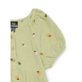 thumbnail image 3 of Zac Kids by Zac Posen Girls Floral Embroidered Cotton Dress with Puff Sleeves, Sizes 4-18, 3 of 3