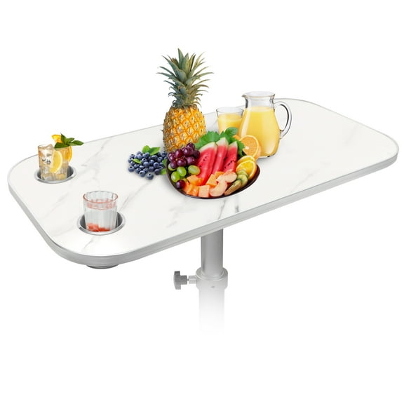 RV Table Set - 31.5"x15.7" top with adjustable legs (17.7-27.2" height range)