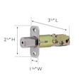 thumbnail image 4 of Design House Pro Deadbolt 2-Way Adjustable Round Corner Deadbolt Latch, Satin Nickel, 4 of 11