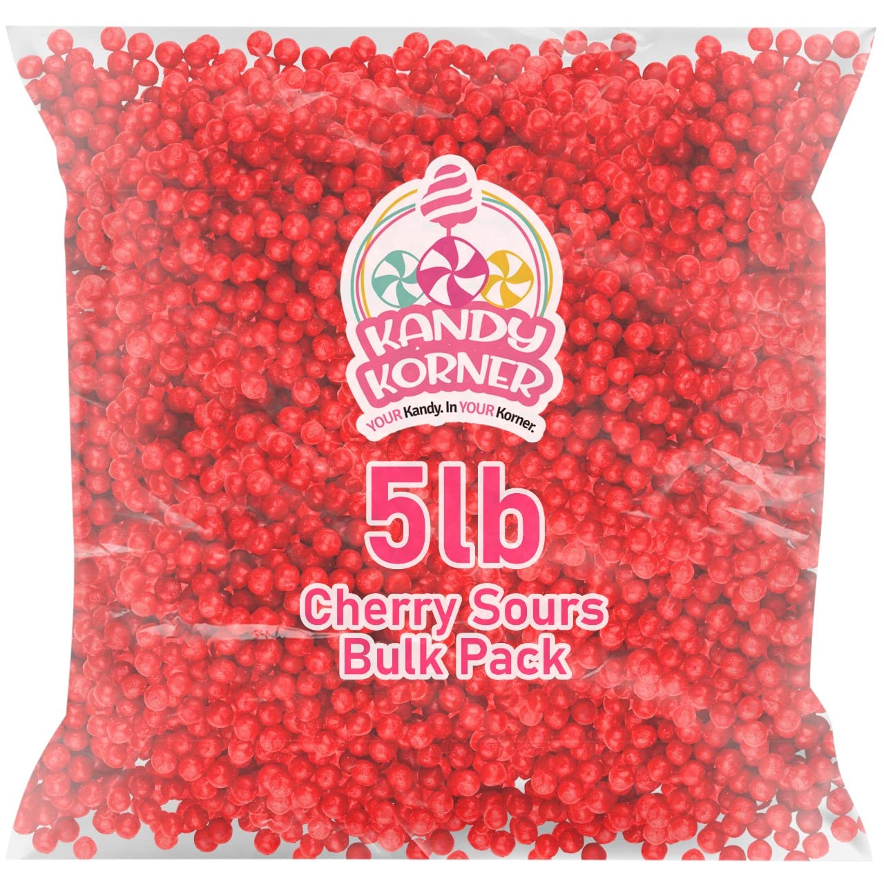 Red Cherry Sours Chewy Candy Balls For Kids Or Adults Candy Variety