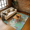 thumbnail image 7 of Addison Rugs Mayfield Premium Machine Washable Transitional Geometric Green Rectangle Rug, 8' x 10', 7 of 7