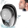 thumbnail image 1 of Mini afeitadoras para hombre, afeitadora eléctrica inalámbrica, pantalla digital LED, recargable por USB, afeitadora eléctrica portátil para viajes, coche y hogar., 1 of 4
