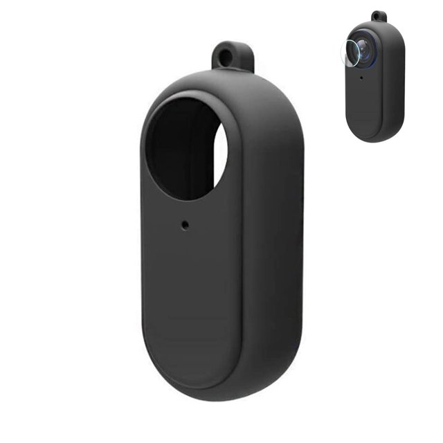 Funda de silicona antivibración para cámara GO2 de 360 grados, resistente al desgaste y anticaídas, carcasa blanda con todo incluido