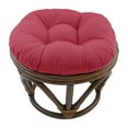 thumbnail image 5 of 18-inch Round Solid Twill Tufted Footstool Cushion - Royal Blue, 5 of 5