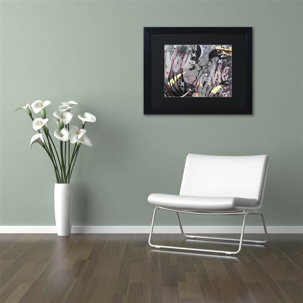Dan Monteavaro 'And Only' Black Matted Framed Art