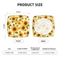 thumbnail image 5 of Honeii Yellow Polka Dot Sunflower Print Square Cushion Cover with Elastic Band & Ties,Sofa Cushion Covers,Furniture Protector for Living Room,Washable Sofa Seat Slipcover-Four Pieces, 5 of 7