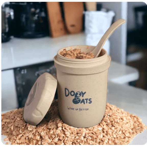 Dozy Oats Jar – Microwave & Dishwasher Safe Overnight Oats Container