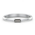 thumbnail image 1 of East-West Stackable Baguette Ring in Sterling Silver, 1 of 3