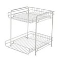 thumbnail image 3 of Organizador de gabinete, estante de encimera, almacenamiento compacto para refrigerios, ahorra espacio debajo del fregadero Blanco, 3 of 7