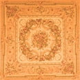thumbnail image 1 of Ahgly Company Indoor Square Medallion Orange French Area Rugs, 5' Square, 1 of 1