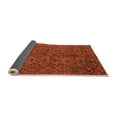 thumbnail image 2 of Ahgly Company Indoor Round Oriental Orange Modern Area Rugs, 8' Round, 2 of 4