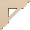 thumbnail image 3 of Ekena Millwork 5 1/2"W x 20"D x 20"H Traditional Traditional Rough Cedar Woodgrain TimberThane Bracket, Primed Tan, 3 of 6