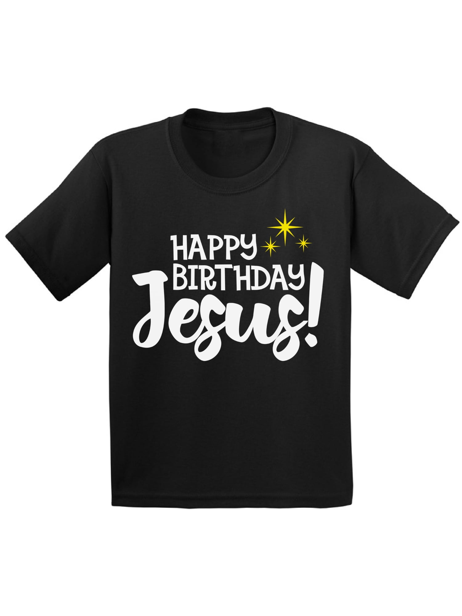 Happy Birthday Jesus Shirt Xmas Kids T-Shirt Jesus Tee Cross Merry ...