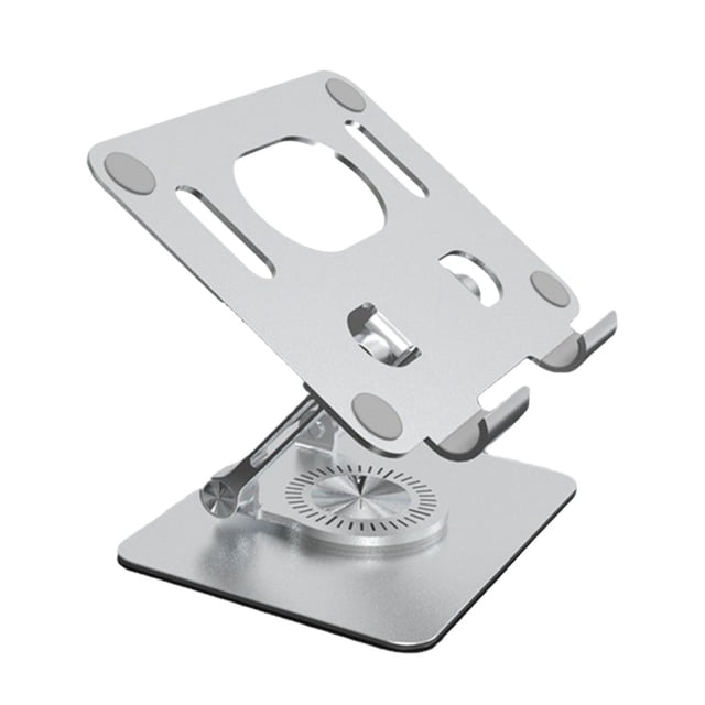 Sidaley Soporte para tableta de aleación de aluminio, disipación de calor telescópica de Color sólido, soporte para teléfono móvil de Videojuegos y accesorios Plata