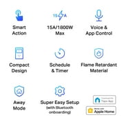 TP LINK Mini Smart Wi-Fi Plug Homekit, TAPO P125(4-PACK) (02QC24)