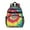 Colorful Rainbow Tie-1, variant on Colorful Tie Dye Mandala Pattern Backpack for School,Cute School Bag,Schoolbag with Adjustable Shoulder Straps & Padded Back,15.25"x11.5"x5.25"