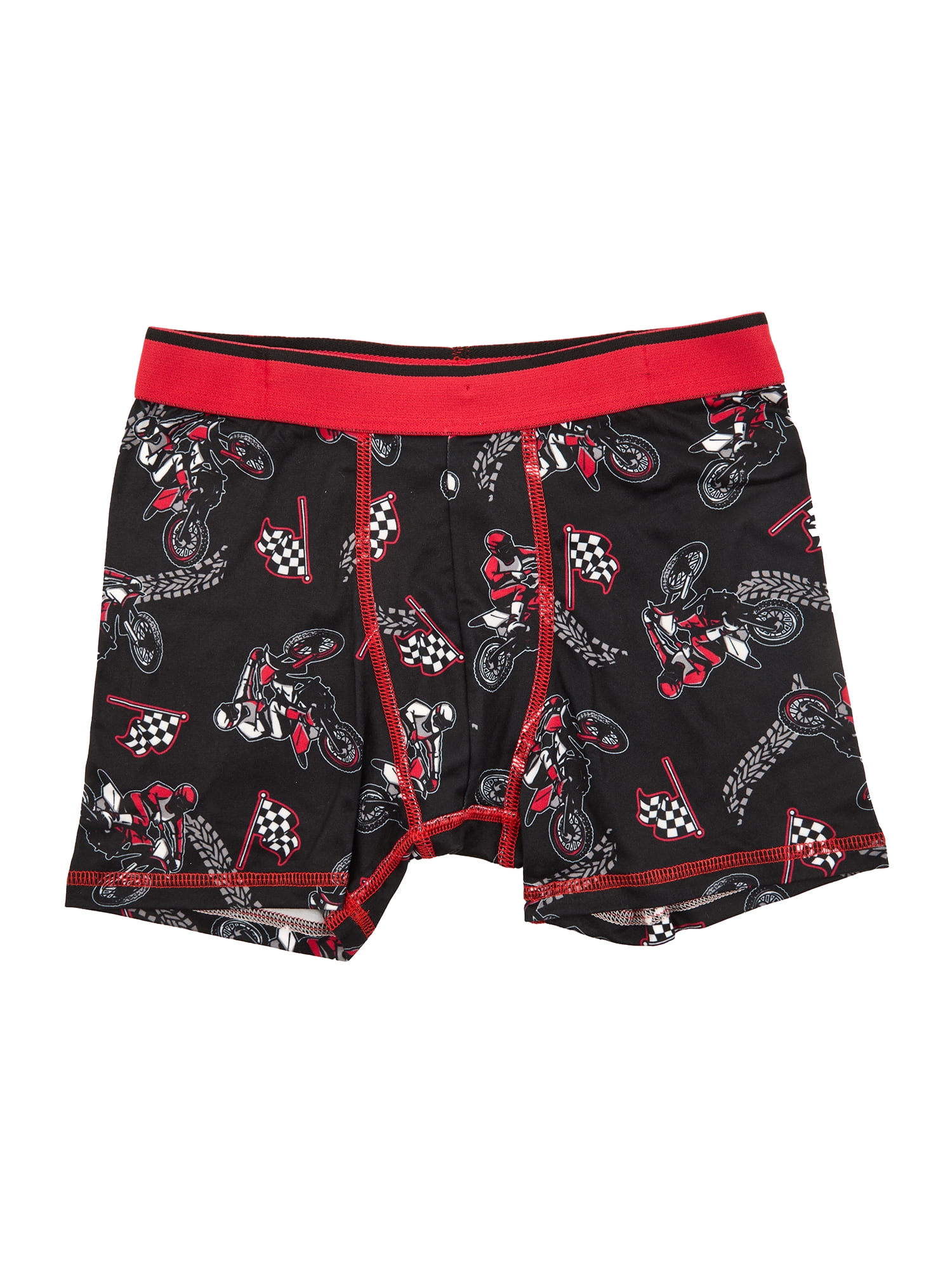 Wonder Nation Boys Boxer Brief Racing Underwear, 4-Pack, Sizes S-XL
