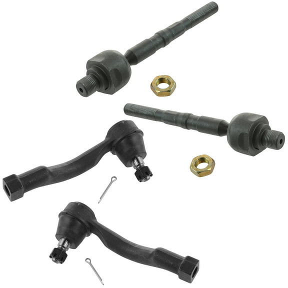 TRQ Front Tie Rod Set Fits Select 2003-2009 Kia Sorento