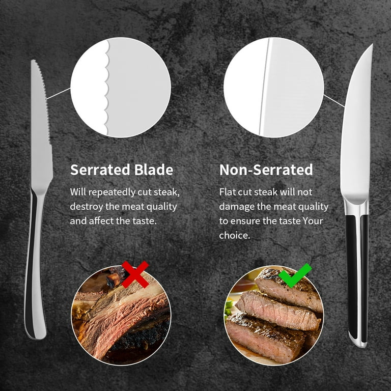 Steak Knives & Sets, Serrated & Straight-Edged