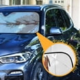 thumbnail image 2 of Iauyy Foldable Windshield Sun Shade for Cars, Interior Sun Protection for car UV Protection for Sedan/SUV/Truck, (S/M/L) The Sled Pulled by The Reindeer, 2 of 8
