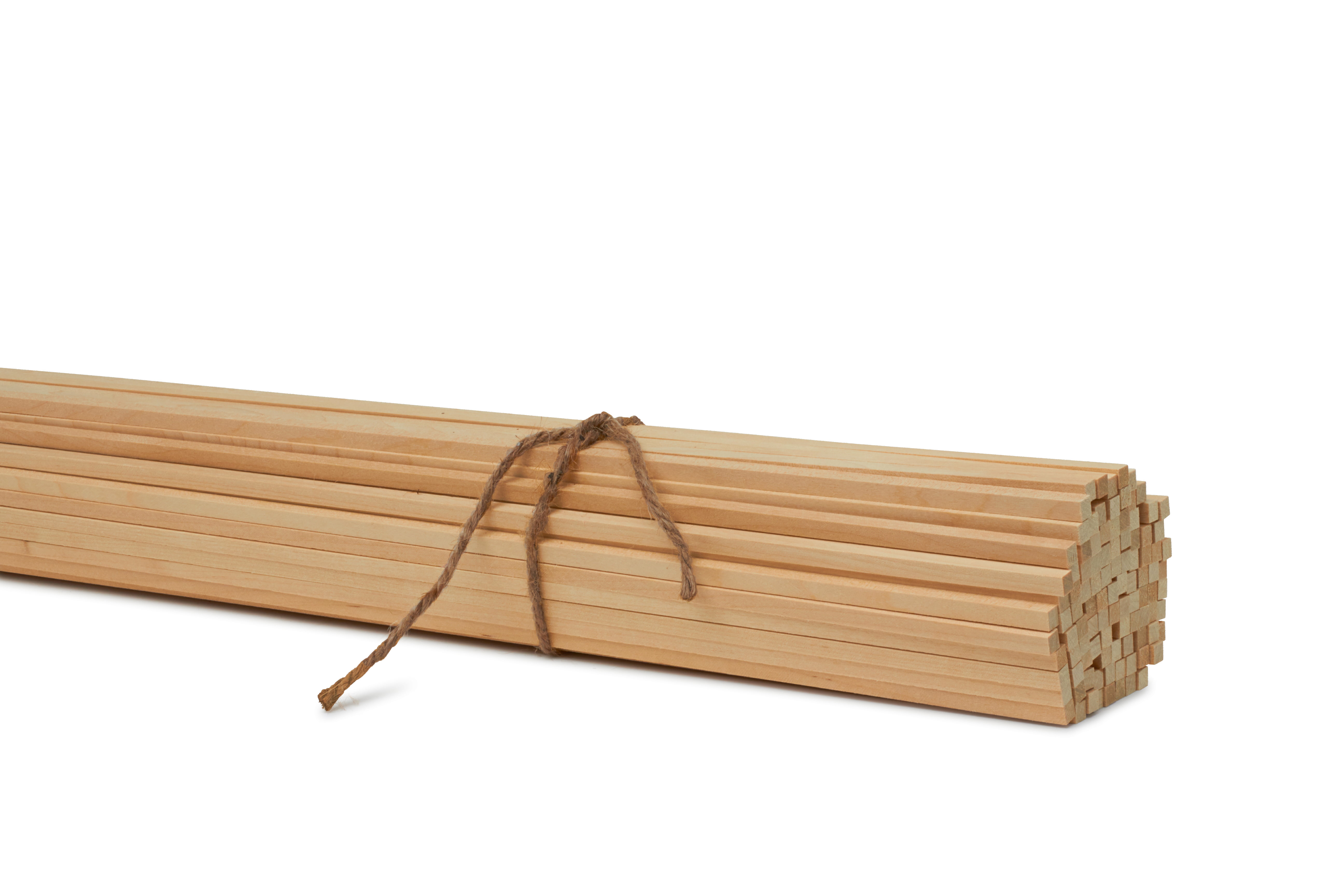6 x 1/4 Inch Wood Dowel Rods Unfinished Hardwood Sticks for Crafts and DIY,  50 Pcs