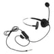 thumbnail image 2 of Auriculares de una sola oreja, cómodos, ligeros, con cancelación de ruido, con cable, para ordenador, con micrófono para centro de llamadas, oficina, puerto único de 3,5 mm, 2 of 5