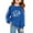 Blue, variant on Kiijoy Toddler Girls Football Graphic Sweatshirt Casual Sports Pullover Top, Sizes 3-4
