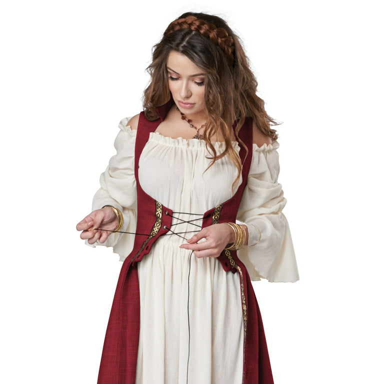 Medieval Overdress Adult Costume (Red) 