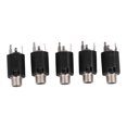 thumbnail image 1 of Plug Guitar Audio Socket, 3 Pin Easy Installation Plastic Stainless Steel Electric Guitar Audio Socket  For DIY, 1 of 8
