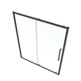 thumbnail image 5 of 56"-60"W x 72"H Sliding Shower Door, Clear Glass Bathtub Doors with 1/4" Tempered Glass, Handle, Framed Sliding Tub Door for Bathroom, Partition, Bathtub, Matte Black, 5 of 7