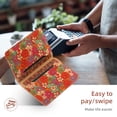 thumbnail image 3 of Dteck Leather Wallet Case for iPhone 12 Pro Max Case with Card Holder 2 in 1 Detachable Back Cover, iPhone 12 Pro Max Magnetic Case Compatible with MagSafe,Red (Floral), 3 of 6