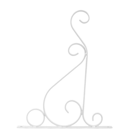 

HEMOTON Iron Art Bonsai Hanging Hook Wall-mounted Flowerpot Holder Flower Basket Hanger Bonsai Pot Gardening Hooks for Home Shop (White)