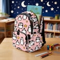 thumbnail image 3 of Yspwyqan Kids Backpack Set 4Pcs, Cute Penguin Star Backpack And Lunch Box Set Girls 17 Inch 600D Polyester Lightweight Large Capacity Bags for School Elementary, 3 of 7