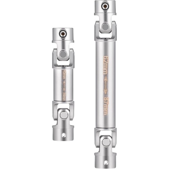 Sturdy & Durable Silver 40mm-50mm, 62mm-87mm RC Drive Shaft Upgrade Parts for Tra-xxas TRX4M K10 F150
