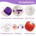 thumbnail image 3 of Yarn Ball Winder Rigo Hand Purple con accesorios, 3 of 6