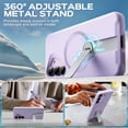 thumbnail image 5 of FITO for Samsung Galaxy S25 Case [ Rotatable Kickstand | Soft Anti-Scratch Microfiber Lining | Compatible with MagSafe] Silicone Phone Cover - Purple, 5 of 8