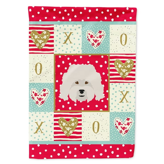 Carolines Treasures CK5186GF Bolognese Love Flag Garden Size Small multicolor