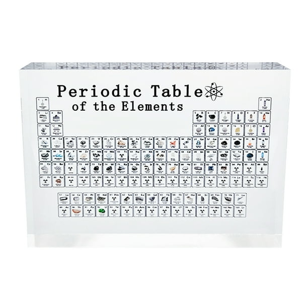 Acrylic Periodic Table Of Elements Decoration Periodic Table Display Desktop Ornaments Craft For Study Room Kids Room Classroom Chemistry Lab Walmart Com Walmart Com