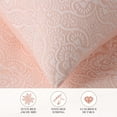 thumbnail image 3 of Superior Enzy Floral Matelasse Bedspread Set, Queen, Peach, 3 of 9