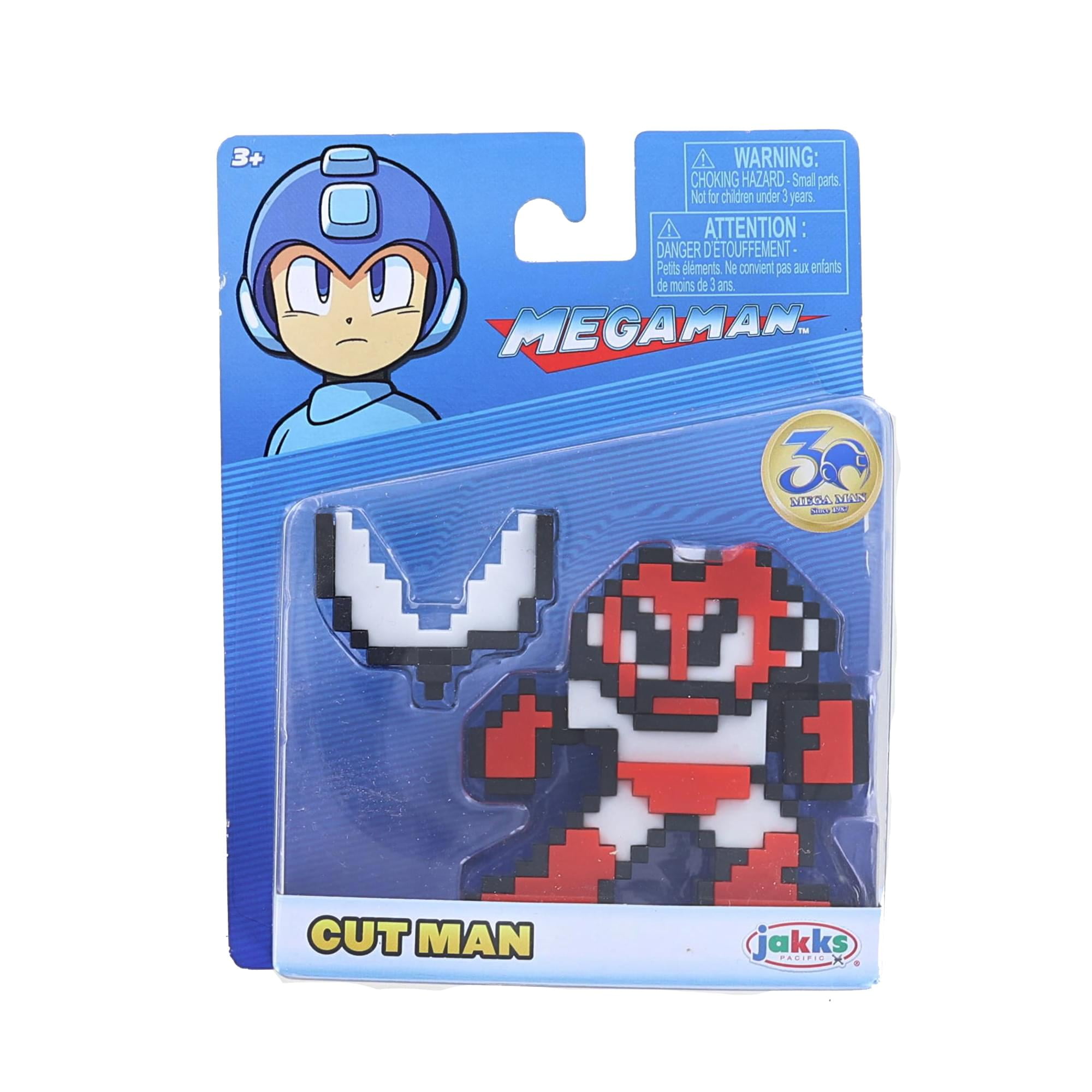 Mega Man 8 Bit Figure | Mega Man w/ Rolling Cutter - Walmart.com