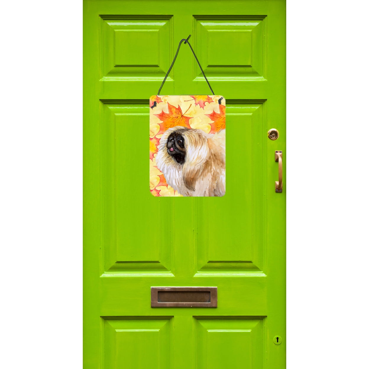 Carolines Treasures BB9942DS1216 Pekingese Fall Wall or Door Hanging Prints Yellow 12WX16H multicolor