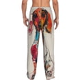 thumbnail image 7 of Salouo Colorful Dachshund Art Print Pajama Pants for Men, Lounge Pants Elastic Waistband Casual Men's sleepwear Loungewear Sleep Pajama Pant -Small, 7 of 7