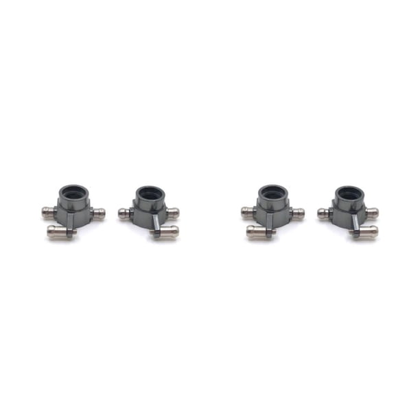 Kenally 1 par de copas de dirección de coche RC, copas traseras de vehículo, accesorios de actualización automotriz, reemplazo para WL Toy Gris oscuro 2piezas