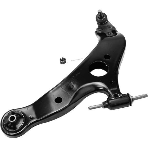 Detroit Axle - Front Lower Left Control Arm for 04-10 Toyota Sienna, 1 Lower Left Control Arm with Ball Joint Assembly 2004 2005 2006 2007 2008 2009 2010 Replacement