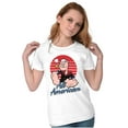 thumbnail image 3 of All American Popeye The Sailor Man Women's T Shirt Ladies Tee Brisco Brands L, 3 of 5