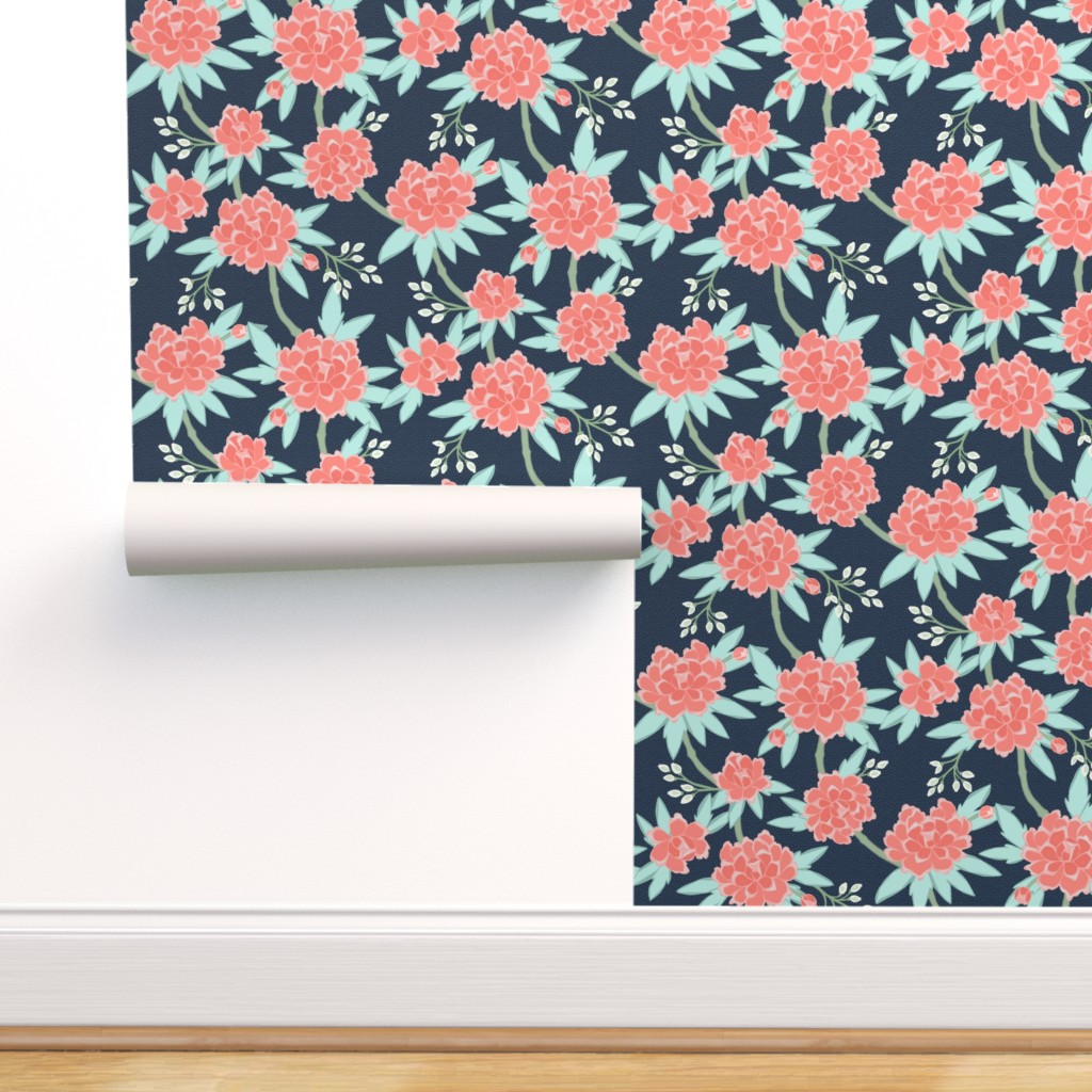 Coral And Mint Background Designs